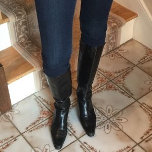Offer Me!! Stuart Weitzman Black Leather Boots